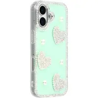 Mtp Products iPhone 17 Glitrende Kjærlighet og Perle Hybrid-deksel - Grønn