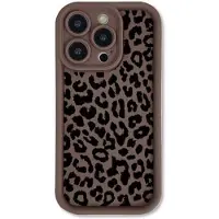 Mtp Products iPhone 12 Pro TPU-deksel med leopardtrykk - kaffe