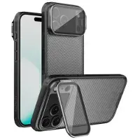 NILLKIN iPhone 17 Pro Max/18 Pro Max CamShield Prop Hybrid-deksel - Gjennomsiktig svart