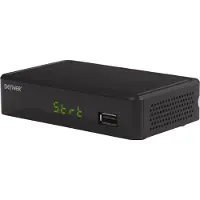 Denver DTB-148, Ethernet (RJ-45), Terrestrial, Full HD, DVB-T2, 720p, 1080p, H.265, MPEG1, MPEG2, MPEG4, HE-AAC