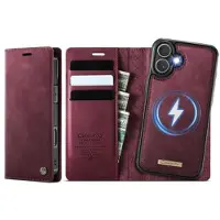 CASEME iPhone 17 C49 2-i-1 avtakbar lommebokveske - MagSafe-kompatibel, RFID - rød