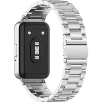 INF Klokkerem i rustfritt stål for Samsung Galaxy Fit 3 Silver