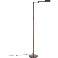 QAZQA Design gulvlampe mørk bronse inkl. LED med berøringsdimmer - Notia