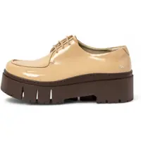 Art for woman. 1176411KH003_082 Leather Shoes 1764 Leeds beige (42), 3 to 5 cm, Laces, Casual