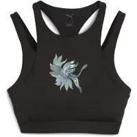 Puma GREEN TERRAINS GRAPHIC BRA - MID Women, Clothing, Black, XL