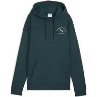 Puma Class Relaxed Hoodie Women, Clothing, Green Terrain, S