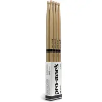 Promark Classic Forward 2B Hickory Drumsticks Oval Wood Tip 4-Pack