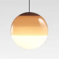 Marset LED-hengelampe Dipping Light, Ø 13 cm, kremfarget