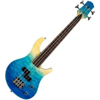 Flight Mini Bass Electric Bass Transparent Blue