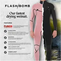 Rip Curl Flashbomb Cz Hood 54 Våtdrakt svart
