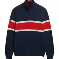 Superdry Stripe Genser Med Halv Glidelås