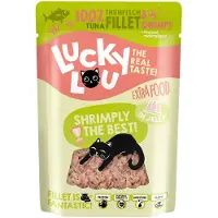 Lucky Lou Extra Food 12 x 70 g - Tunfisk & reker i gelé