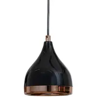 Opviq Hengelampe Yildo, lengde 65 cm, svart/kobber, metall