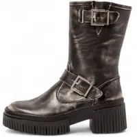 Art for woman. 1139712EH003_001 Leather Ankle Boots 1397 York grey (36), 3 to 5 cm, Zip, Casual