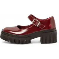 Art for woman. 113731367003_008 Leather Shoes 1373 York burgundy (39), 5 to 8 cm, Buckle, Casual, Classic
