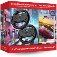 Nintendo Games Switch 2 Super Street: Racer Game With Twin Racing Wheels Bundle