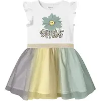 Name it Kjole - Tyll - NmfArnina - Bright White - - 4 år (104) - Kjole