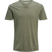 Jack & Jones Split Slim Fit Kort Ermet V-hals T-skjorte