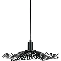 Dyberg Larsen hengelampe Flora, matt svart, Ø 40 cm metall