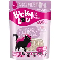 Lucky Lou Extra Food 12 x 70 g - Kyllingfilet i gelé