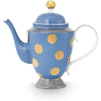 Pip studio Teapot L Dot Blue Gold