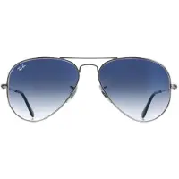 Ray-Ban Aviator Large Metal Silver Solbriller grå