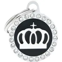 My Family Glamorøst Sirkelmerke Med Krone For Kjæledyr