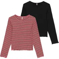 Kids Only Gensere - beskåret - 2-pack - KogDixi - Rosa Lemonade/ - - 7-8 år (122-128) - Genser