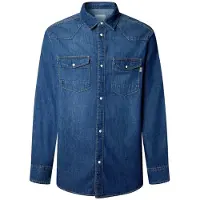 Pepe Jeans Denim Regular Skjorte Med Lange Ermer