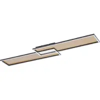 Paul Neuhaus LED-taklampe Amara, to rektangler, svart