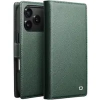 Qialino iPhone 17 Pro Max 2-i-1 avtakbar lommebokveske i lær - MagSafe-kompatibel - grønn