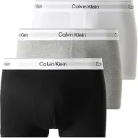 Calvin Klein Cavin Kein Boksershorts 3-pakk Hvit Svart Grå Størrese