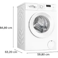 Bosch Serie | 2 WGE02400SN - Vaskemaskin - Nisje - bredde: 60 cm - høyde: 85 cm - frontileggelse - 65 liter - 7 kg - 1400 rpm