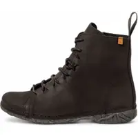 El naturalista for woman. 2N9091101005_001 Pleasant leather ankle boots black (36), Flat, Laces, Casual