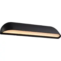 Nordlux Utendørs LED-vegglampe Front 36, svart