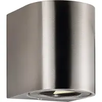 Nordlux Utendørs LED-vegglampe Canto 2, stål, 10 cm, opp/ned, IP44