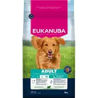 Eukanuba Premium Nutrition Adult Large & Giant Breed Lam & Ris - Sparepakke: 2 x 3 kg