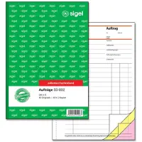 Sigel - Bestillingsskjema - 40 ark - A5 (148 x 210 mm) - triplikat - karbonfri