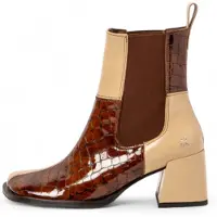 Art for woman. 1170711F6003_0MU Leather ankle boots 1707 multicolour (40), 3 to 5 cm, None, Casual, Multicolor