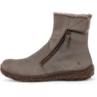 El naturalista for woman. 254571110005_039 Leather ankle boots N5457 grey (41), Flat, Zip, Casual