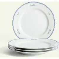 Fyrklövern Blå Herregård tallerken 26 cm 4-pk Middagstallerken