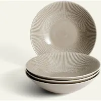 Fyrkövern Nordic Dawn skål 19 cm 4-pk, Bark