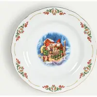 Fyrklövern Gammeldags Jul tallerken 26 cm Middagstallerken