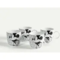 Fyrklövern Mickey Mouse Silhouette krus 32 cl 4-pk