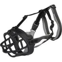 Trixie Munkorg Muzzle Flex, silicon,M- L, svart