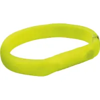 Trixie USB Lyshalsbånd - grønn - M-L: 50 cm / 18 mm