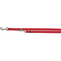 Trixie Premium adjustable leash, L-XL: 2,00 m / 25 mm, rød