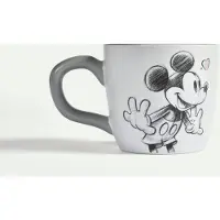 Fyrklövern Mickey Mouse Love krus 30 cl, Grå