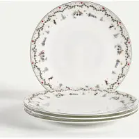 Fyrklövern Juleminner tallerken 28 cm 4-pk, Minner Middagstallerken