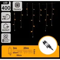 Aigostar Icicle Wave Flat Warm White 20mx0.6m 100 Strips Ip44 Indoor & Outdoor Low Voltage Lyslenke